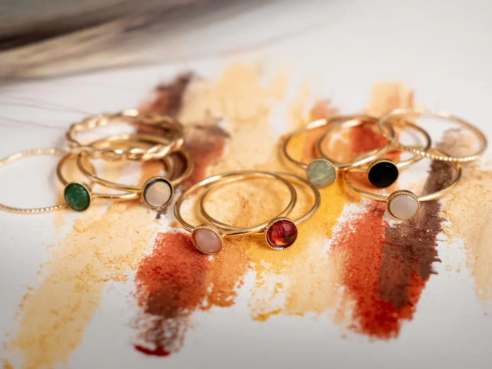 gauhart bijoux bague ami or pierre