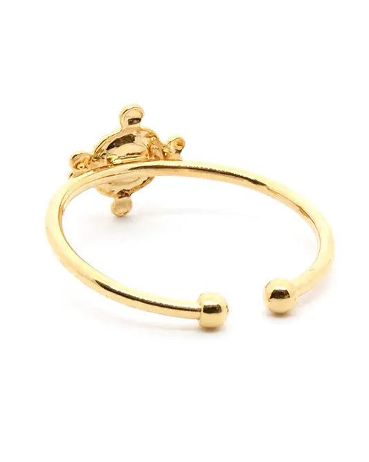 gauhart bijoux bague gaya doré ajustable