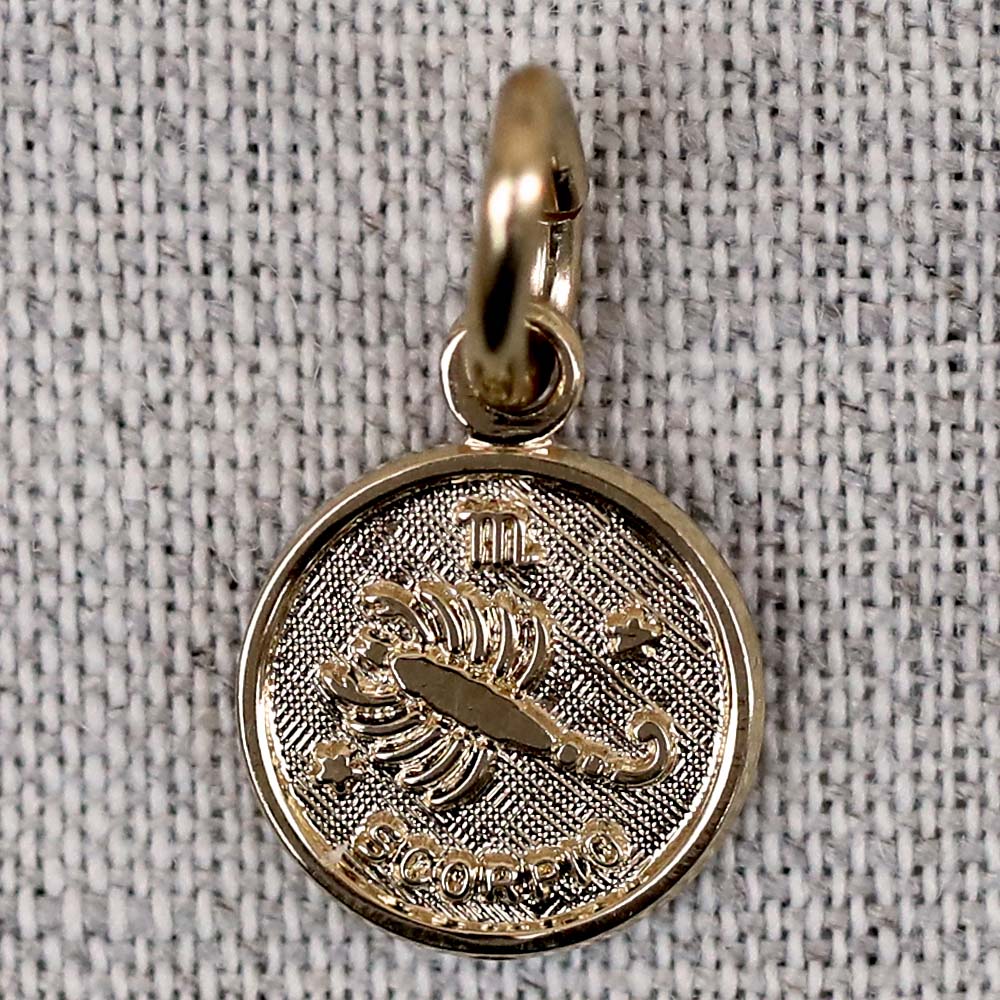gauhart médaille pendentif astrologique signe zodiac or scorpion scoprio