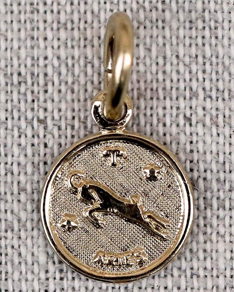 gauhart médaille pendentif astrologique signe zodiac or aries bélier
