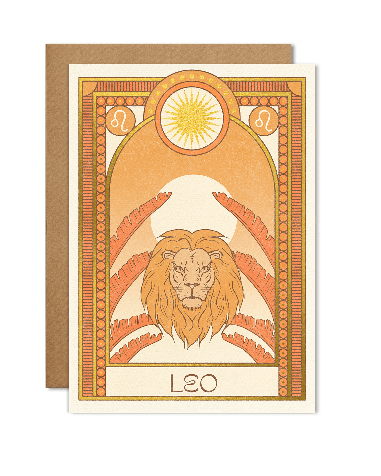 carte signe astrologique du lion