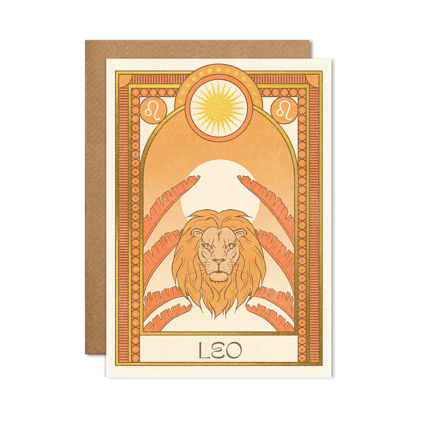 carte signe astrologique du lion