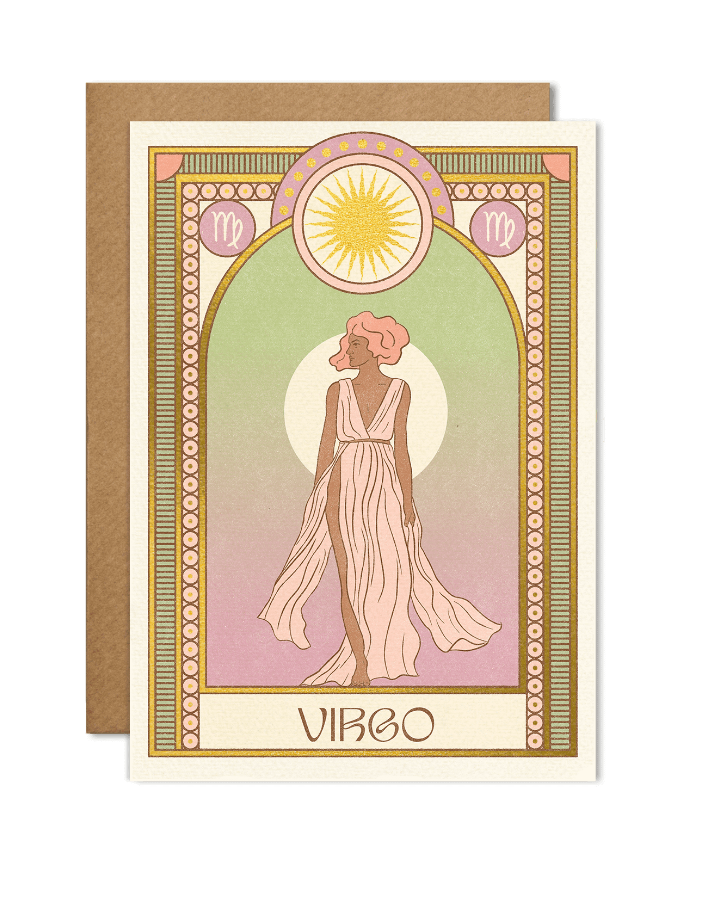 carte signe astrologique vierge