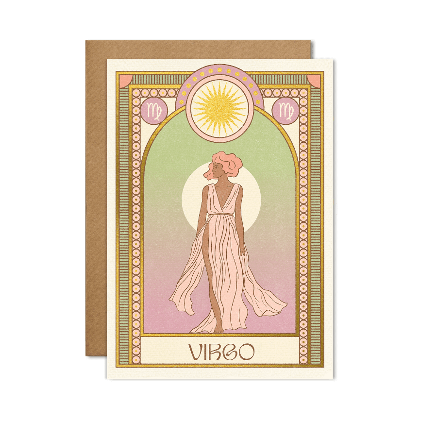 carte signe astrologique vierge