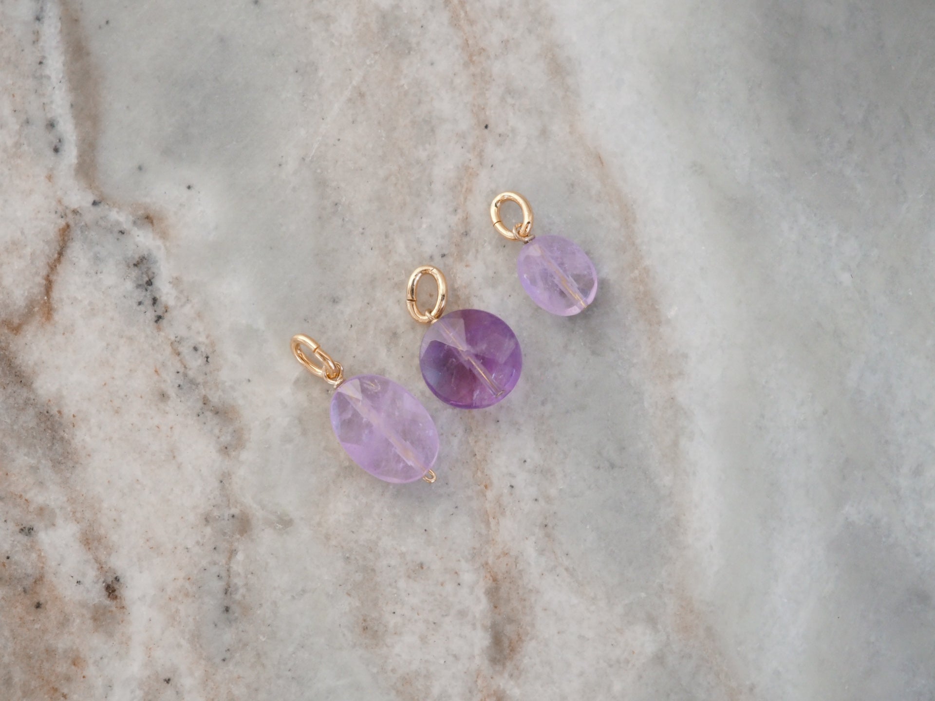 gauhart pendentif pampilles améthyste violet