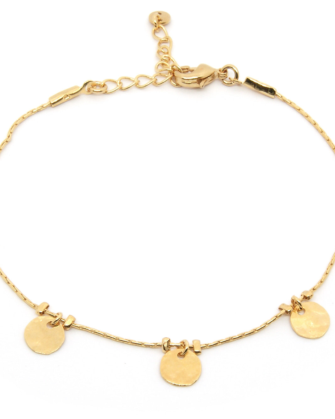 gauhart bracelet akora chaine dore or pampilles rondes