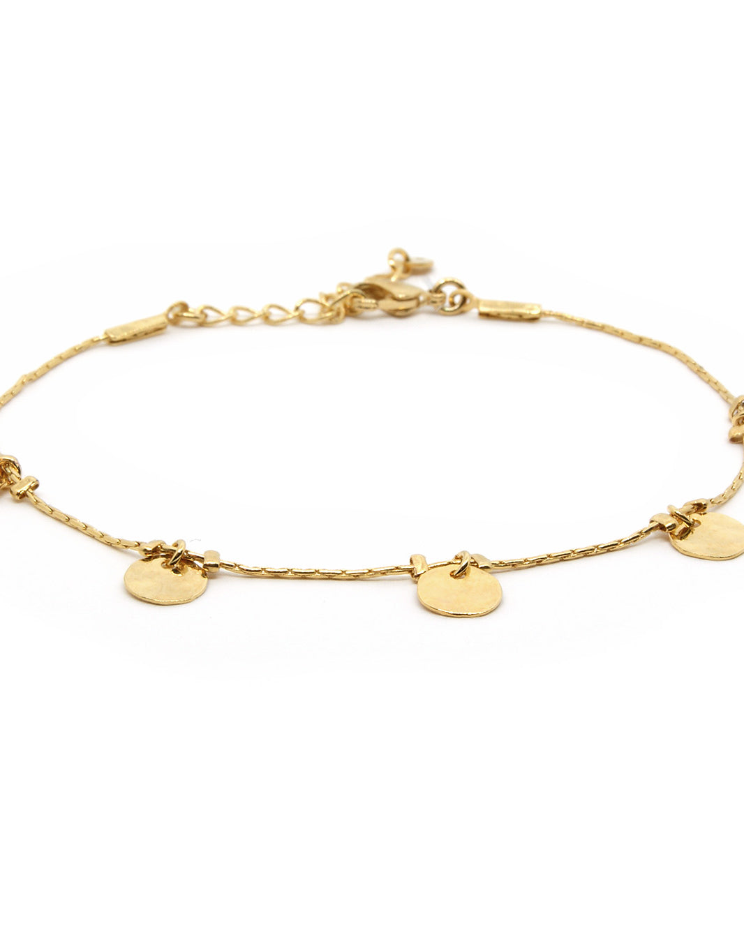 gauhart bracelet akora chaine dore or pampilles rondes