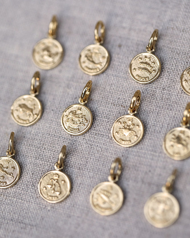 gauhart médaille pendentif astrologique signe zodiac or