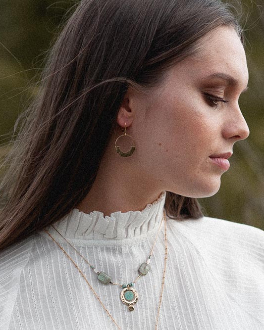gauhart bijoux boucles d'oreilles ava or