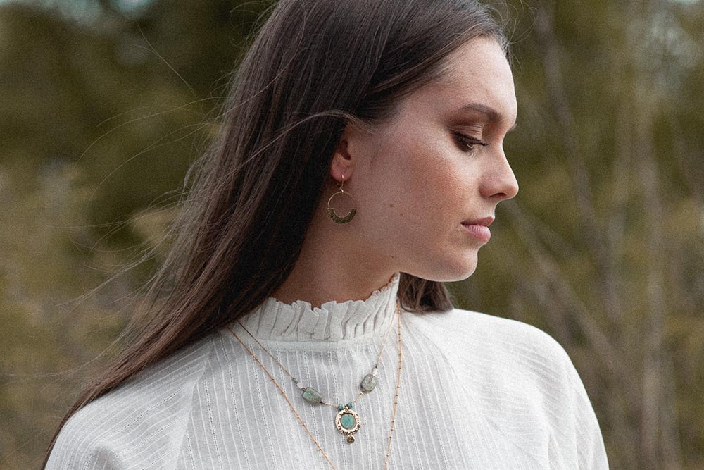 gauhart bijoux boucles d'oreilles ava or