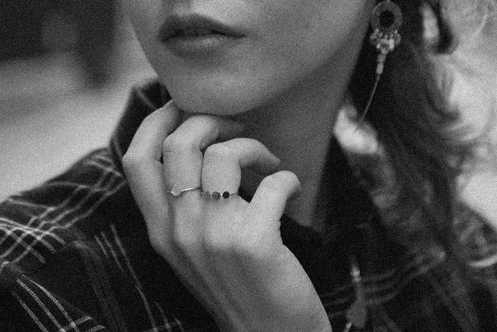 gauhart bijoux bague sassi pampilles rondes martelées or