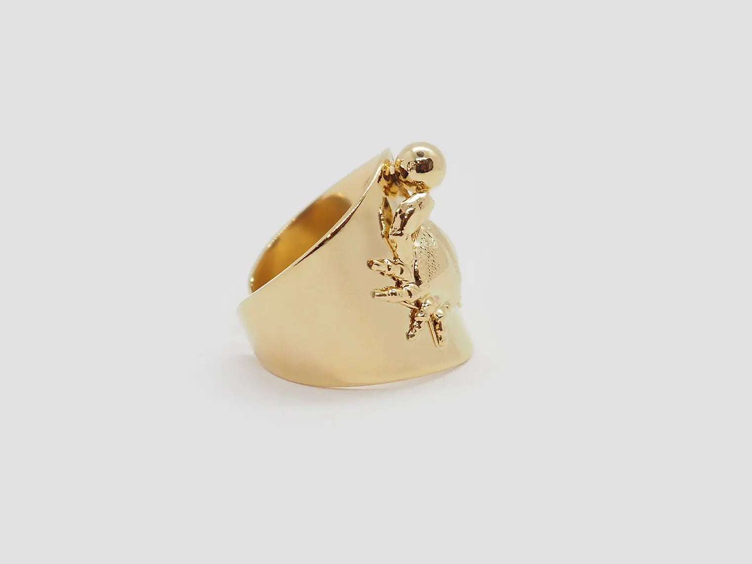 gauhart bijoux keda crabe ajustable doré