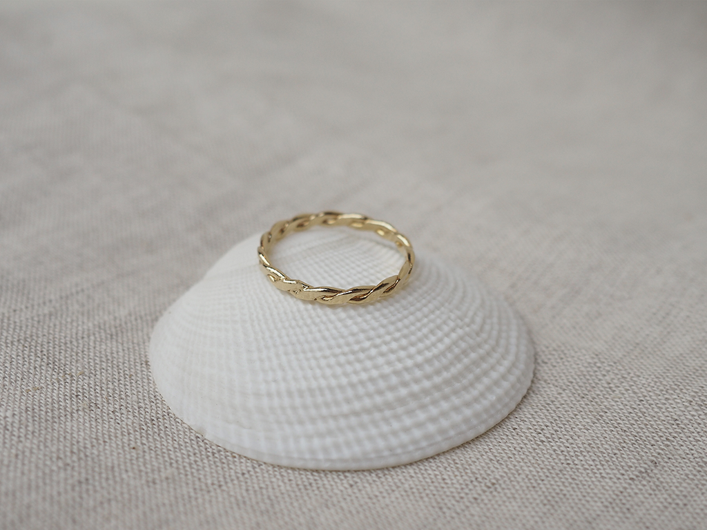 gauhart bijoux dheli torsadé laiton doré 
