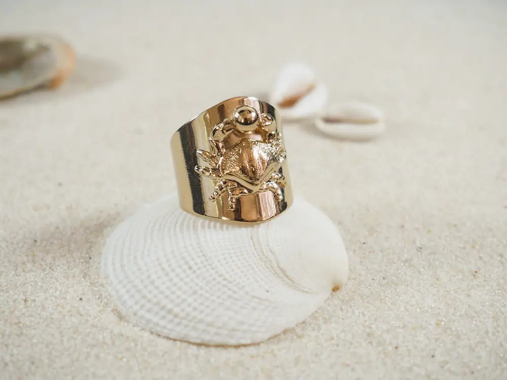 gauhart bijoux keda crabe ajustable doré