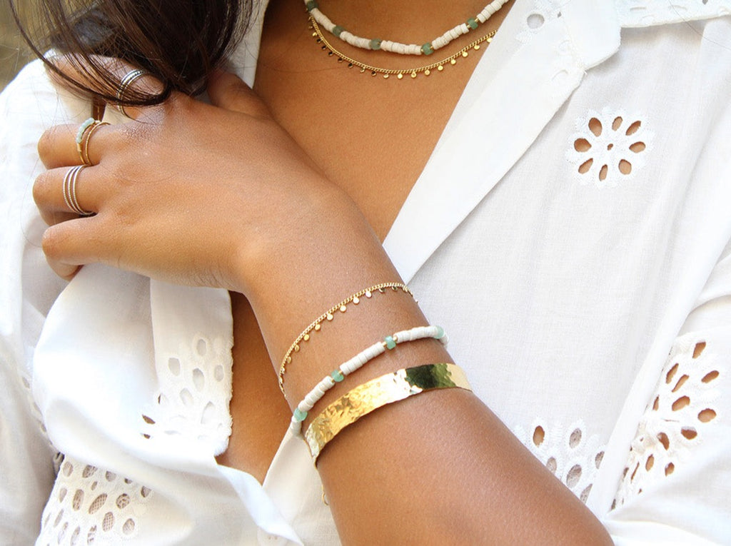 bracelet-sunara-jonc-manchette-martele-dore-or