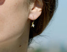 gauhart bijoux boucles d'oreilles mini créoles pierres fines dorées à l'or sofi amazonite
