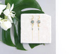 gauhart bijoux boucles d'oreilles bali or labradorite