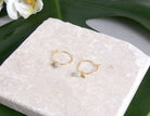 gauhart bijoux boucles d'oreilles mini créoles pierres fines dorées à l'or sofi amazonite