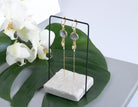 gauhart bijoux boucles d'oreilles bali or labradorite