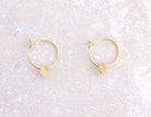 gauhart bijoux boucles d'oreilles mini créoles or pampille jana 