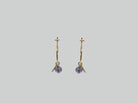 gauhart bijoux boucles d'oreilles mini créoles or pierres fines sofi tanzanite