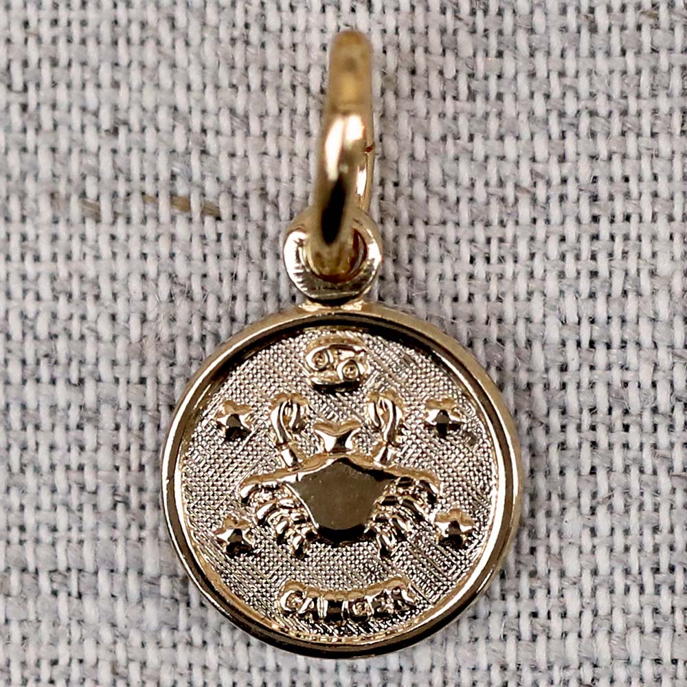 gauhart médaille pendentif astrologique signe zodiac or cancer