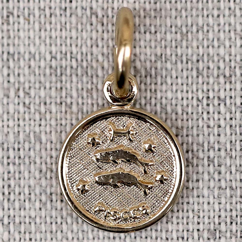 gauhart médaille pendentif astrologique signe zodiac or poisson pisces