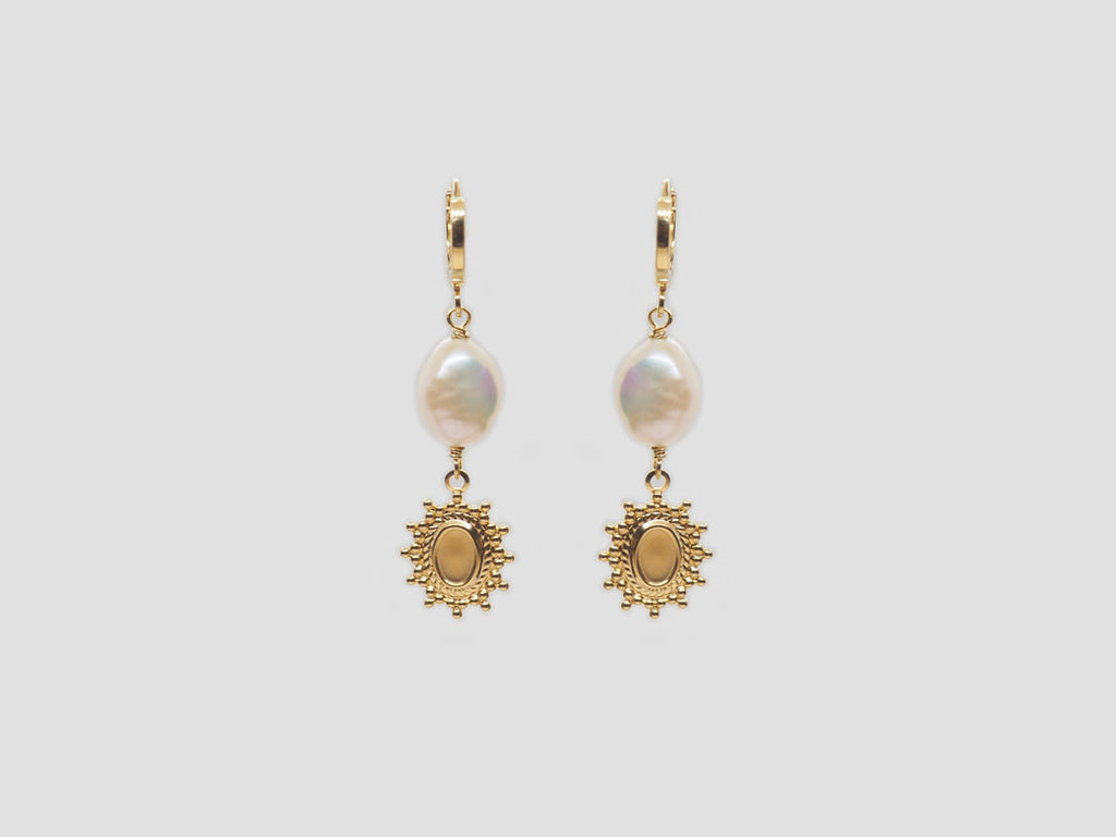 gauhart bijoux boucles d'oreilles anka perles rouen France fait main