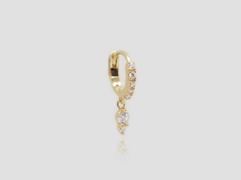 gauhart aimée piercing anneau zircon placage or