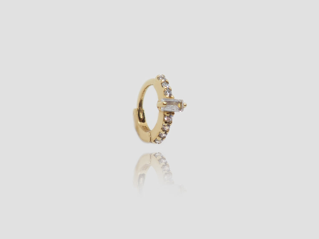 piercing petit anneau suzie placage or zircons blanc