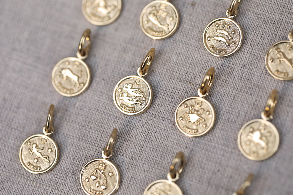 gauhart médaille pendentif astrologique signe zodiac or