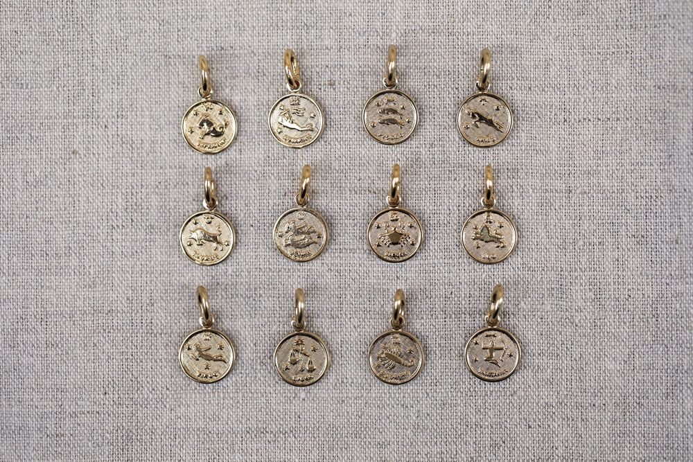 gauhart médaille pendentif astrologique signe zodiac or