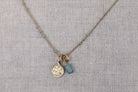 gauhart collier chaine sali doré or réglable pendentif aries bélier pierres tourmaline bleu