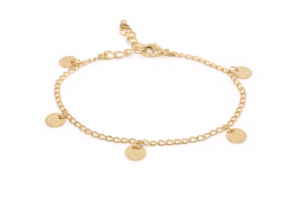 gauhart bracelet chaine fine pampilles 
