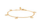 gauhart bracelet chaine fine pampilles 