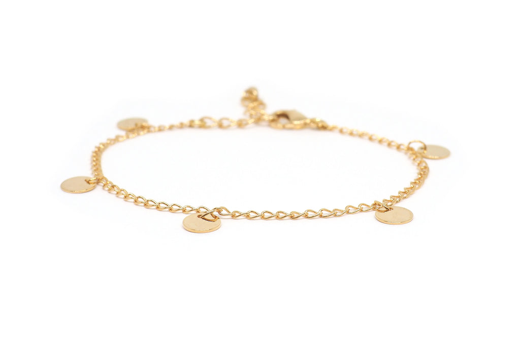 gauhart bracelet chaine fine pampilles 