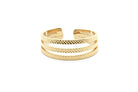 gauhart bijoux bague pavani triple ajustable or