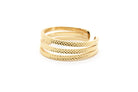 gauhart bijoux bague pavani triple ajustable or