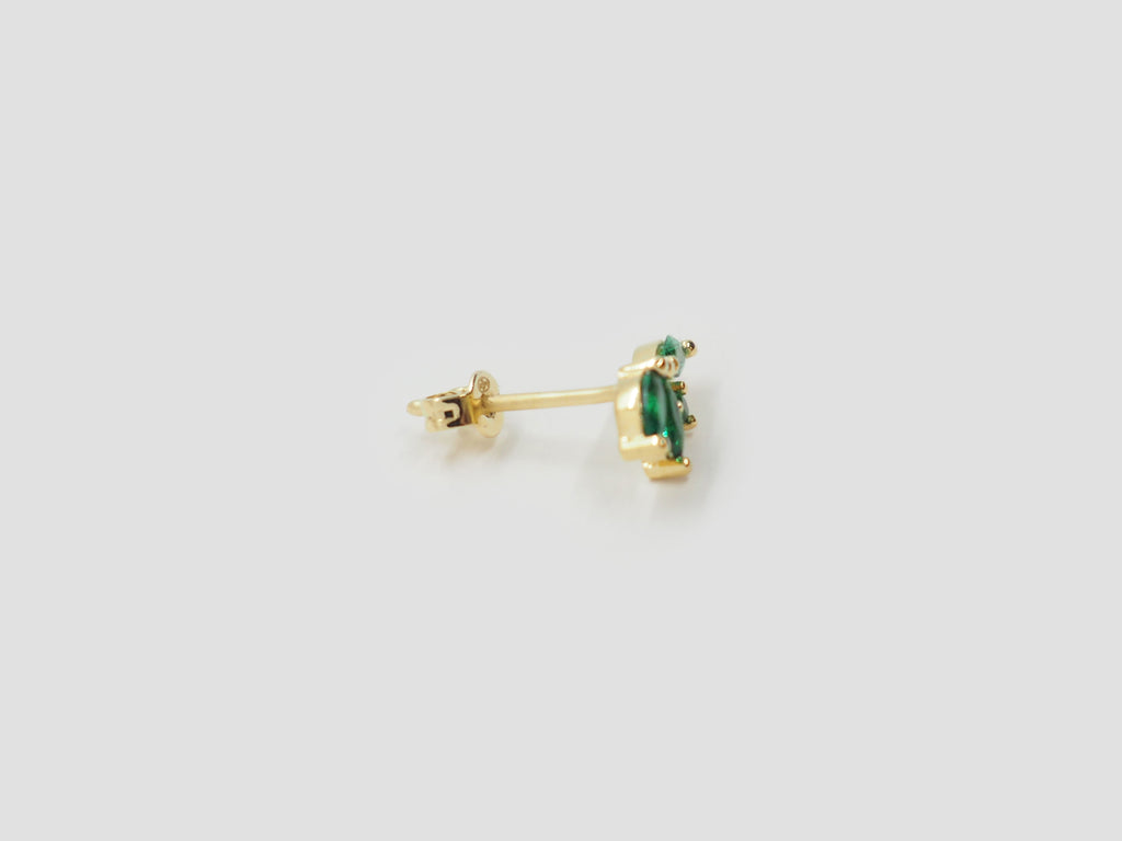 gauhart bijoux boucles d'oreilles puces diane quartz vert