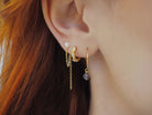 gauhart bijoux boucles d'oreilles mini créoles or pierres fines sofi tanzanite